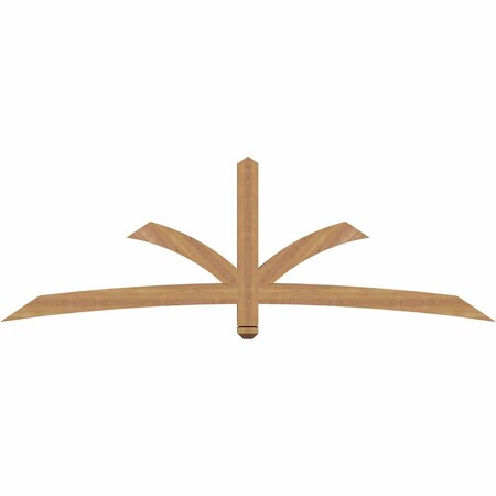 Ekena Millwork Davenport Timber Gable Bracket, Western Red Cedar, 84"W x 28"H x 3 1/2"D x 3 1/2"F, 8/12 Pitch GBW084X28X0404DAV00SWR